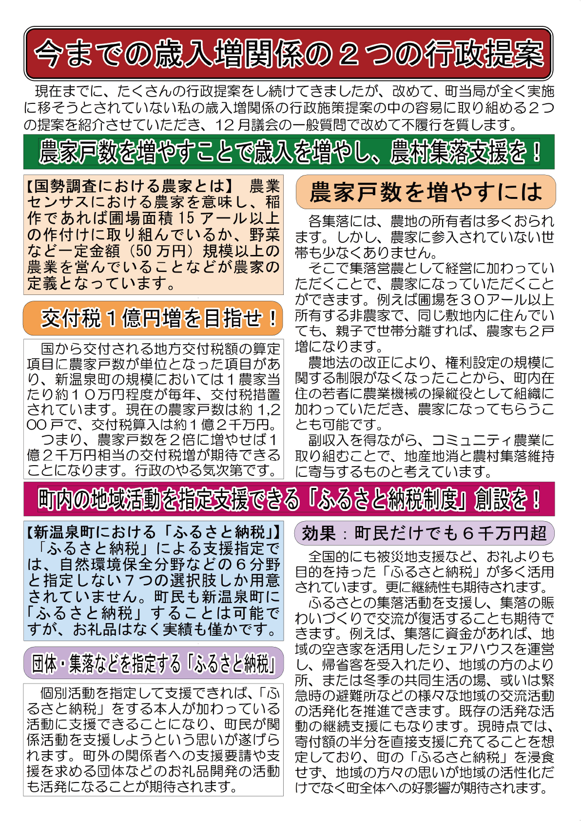 町政報告